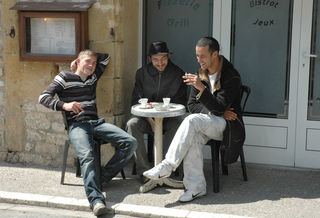 Coffee break.  French village  